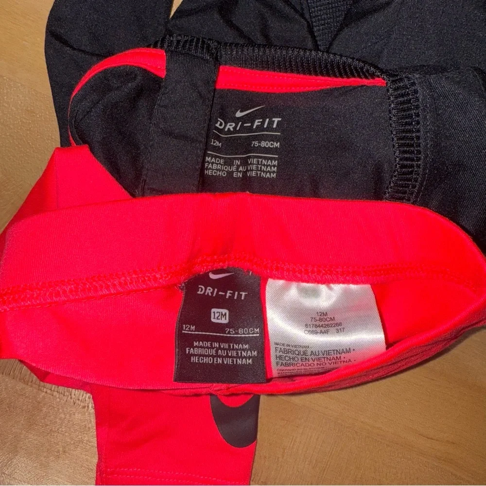 Nike Athletic Outfit Black and Pink Size 12 Months - Picture 4 of 4